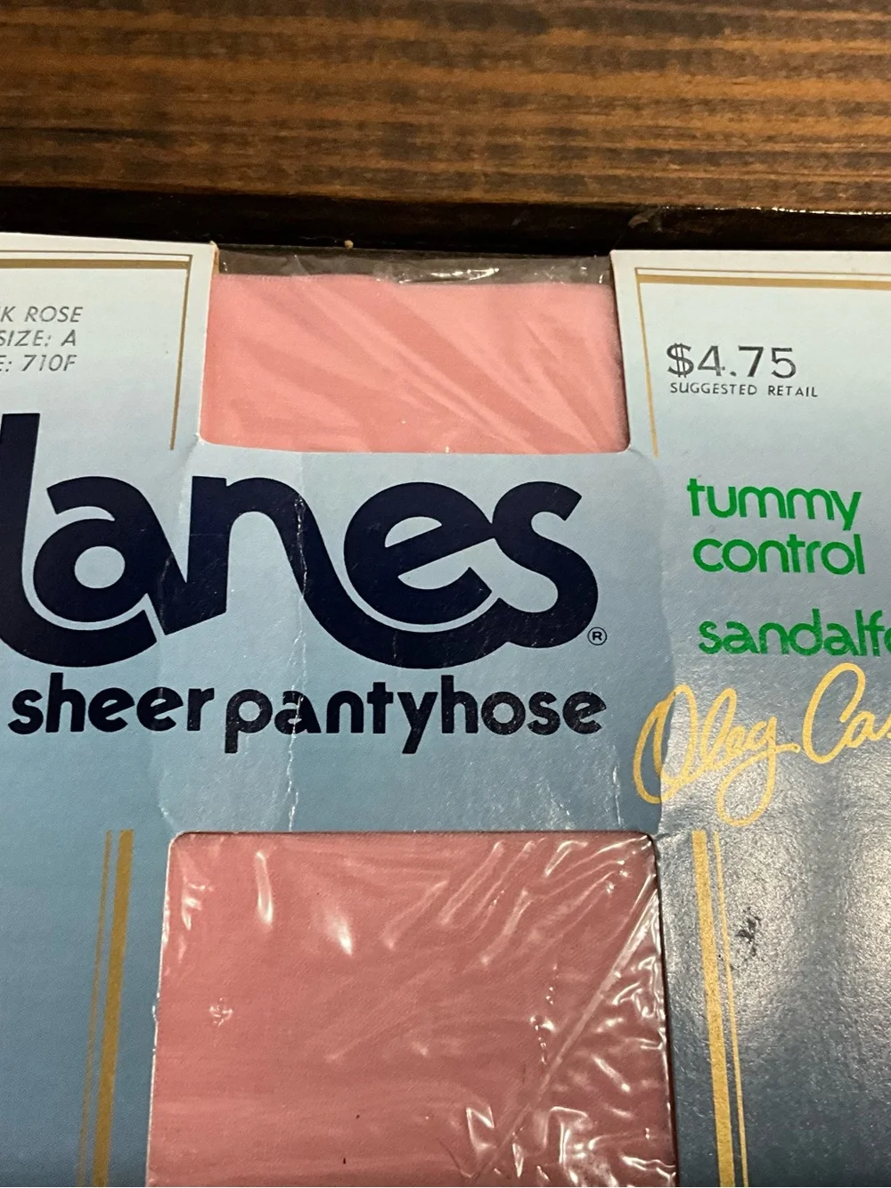 Vintage Hanes Oleg Cassini Ultra Sheer Pantyhose Rose Pink Size A Style 710F NOS